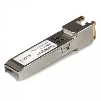 StarTech.com Cisco SFP-GE-T kompatibilný SFP transceiver modul – 10/100/1000BASE-TX~Cisco SFP-GE-T kompatibilný SFP modul – 1000BASE-T – SFP na RJ45 Cat6/Cat5e – 10/100/1000 Mbit/s – RJ-45 100 m – Cisco IE3400, IE3300, IE3200