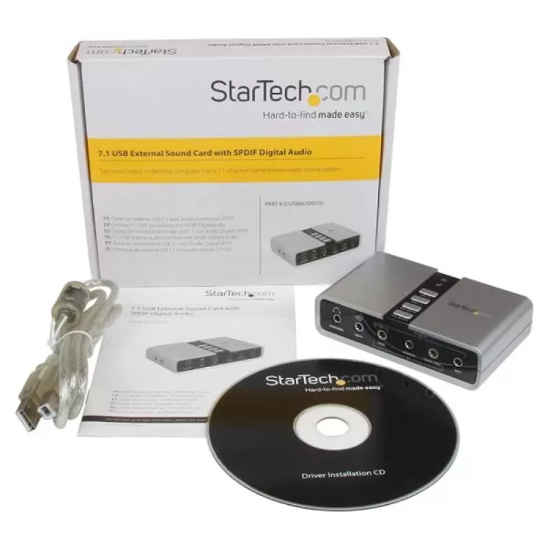 StarTech.com 7.1 USB audio adaptér externá zvuková karta s SPDIF digitálnym audiom