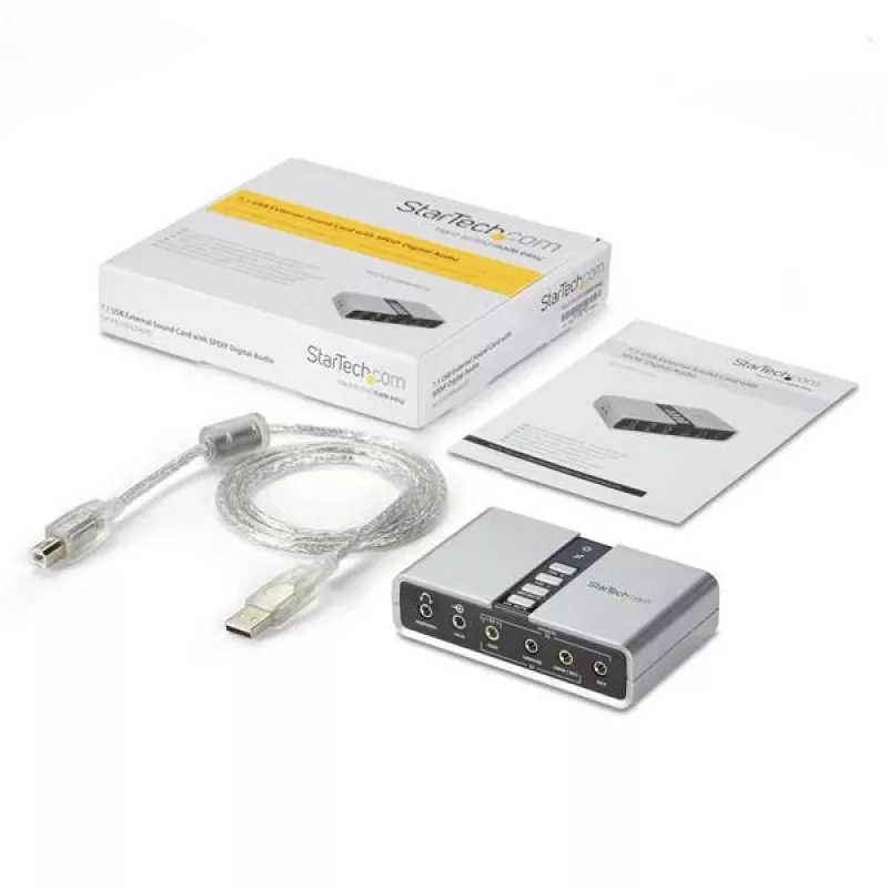 StarTech.com 7.1 USB audio adaptér externá zvuková karta s SPDIF digitálnym audiom