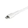 StarTech.com 1m odolný biely USB-C na Lightning kábel – robustný aramidové vlákno USB Type-C na Lightning nabíjací/synchronizačný napájací kábel – Apple MFi certifikovaný iPad/iPhone 12