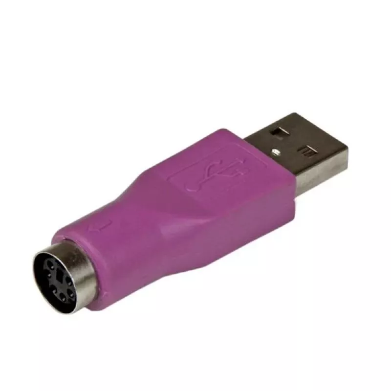 StarTech.com náhradný adaptér PS/2 klávesnica na USB – K/M, USB A, PS/2, fialová