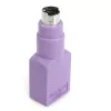StarTech.com náhradný adaptér USB klávesnica na PS/2 – F/M, PS/2, USB A, fialová