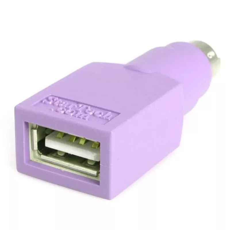 StarTech.com náhradný adaptér USB klávesnica na PS/2 – F/M, PS/2, USB A, fialová