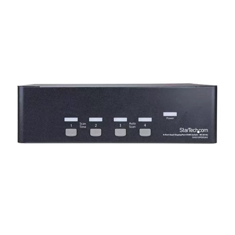 StarTech.com 4-portový KVM prepínač Dual DisplayPort - 4K 60Hz