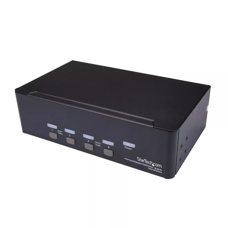 StarTech.com 4-portový KVM prepínač Dual DisplayPort - 4K 60Hz