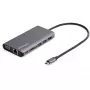 StarTech.com USB-C multiportový adaptér – USB-C mini cestovný dock s 4K HDMI alebo 1080p VGA – 3x USB 3.0 hub, SD, GbE, audio, 100W PD Pass-Through – prenosná dokovacia stanica pre notebook/tablet