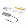 StarTech.com USB-C multiportový adaptér – USB-C mini cestovný dock s 4K HDMI alebo 1080p VGA – 3x USB 3.0 hub, SD, GbE, audio, 100W PD Pass-Through – prenosná dokovacia stanica pre notebook/tablet