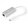 StarTech.com USB-C na Gigabit sieťový adaptér – strieborný, káblový, USB, Ethernet, 5000 Mbit/s, strieborný