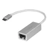 StarTech.com USB-C na Gigabit sieťový adaptér – strieborný, káblový, USB, Ethernet, 5000 Mbit/s, strieborný