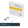 StarTech.com USB-C na Gigabit sieťový adaptér – strieborný, káblový, USB, Ethernet, 5000 Mbit/s, strieborný