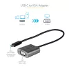 StarTech.com USB-C na VGA adaptér – 1080p USB Type-C na VGA adaptér dongle – USB-C (DP Alt Mode) na VGA monitor/display video konvertor – kompatibilný s Thunderbolt 3 – 30 cm dlhý pripojený kábel – vylepšená verzia CDP2VGA