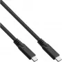 USB 3.2 Gen.1x2 kábel InLine 35703A 3m USB-C konektor samec/samec čierny