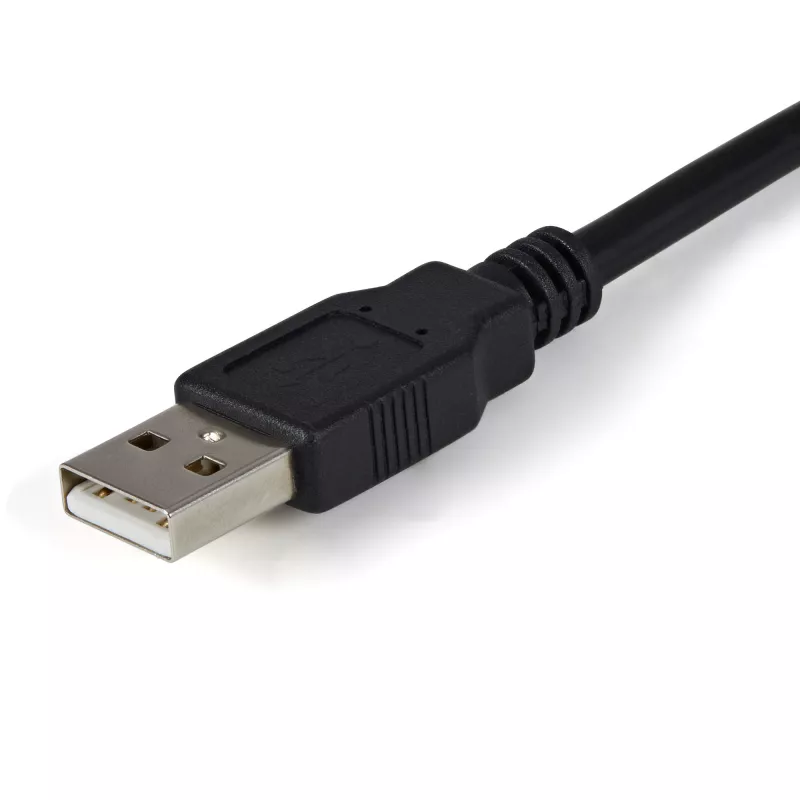 StarTech.com ICUSB2322F 2-portový adaptérový kábel FTDI z USB na sériový RS232, USB 2.0, 2,1 m, čierny