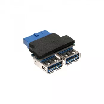 InLine USB 3.0 adaptér interný 2x USB A konektor samica na základnú dosku header
