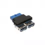 InLine USB 3.0 adaptér interný 2x USB A konektor samica na základnú dosku header