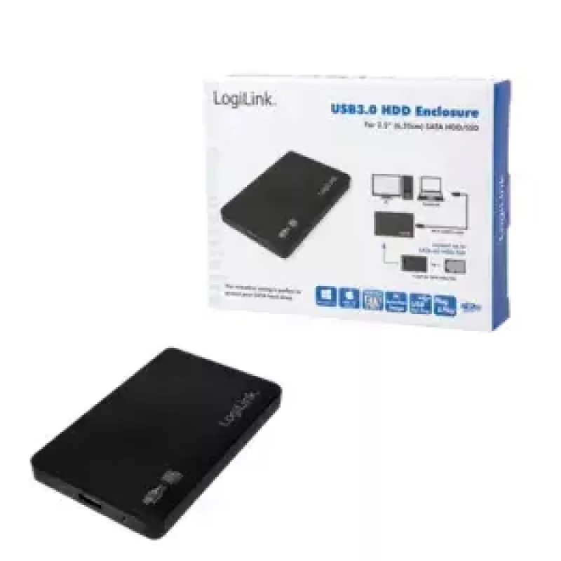 Puzdro na pevný disk LogiLink UA0256 čierne 2,5 palca