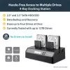 StarTech.com 4-bay USB 3.0 eSATA na SATA standalone 1:3 HDD duplikátor dok pre pevné disky