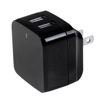 StarTech.com dvojportová USB nástenná nabíjačka – medzinárodné cestovanie – 17W/3,4A – čierna