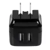 StarTech.com dvojportová USB nástenná nabíjačka – medzinárodné cestovanie – 17W/3,4A – čierna