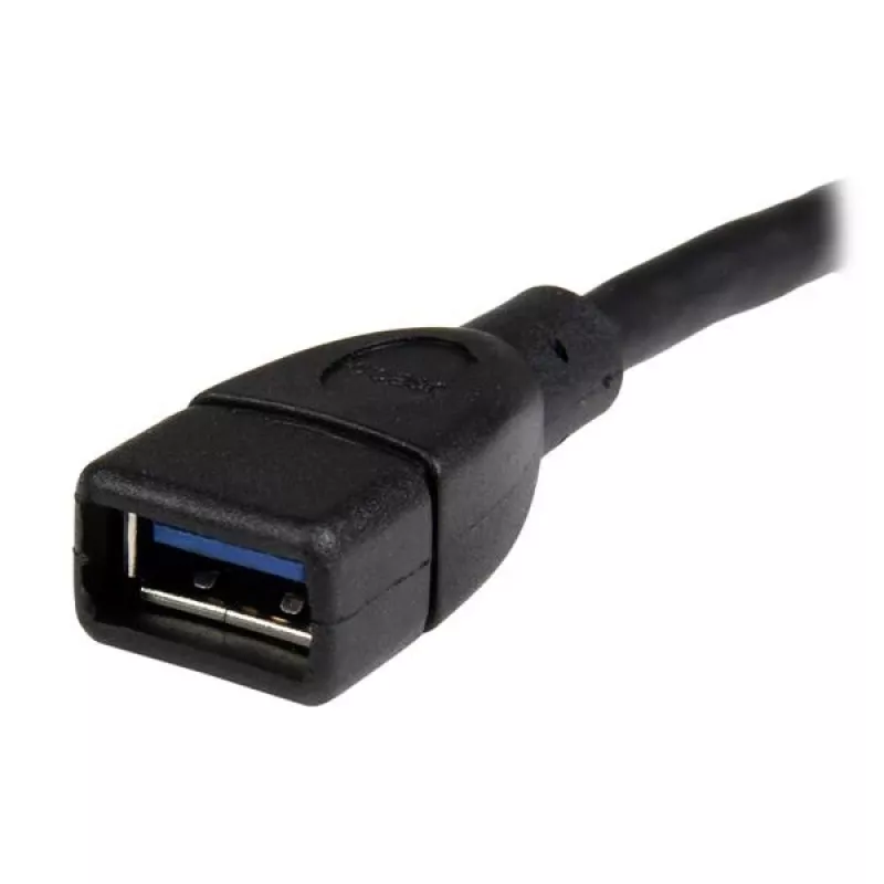 StarTech.com USB 3.0 A-A predlžovací kábel – 6 palcov, čierny, 0,152 m, USB A, USB A, USB 3.2 Gen 1 (3.1 Gen 1), 5 Gbit/s, čierny