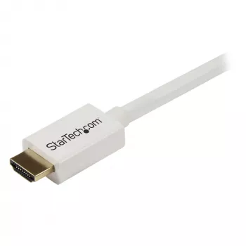 StarTech.com 7 m / 23 ft CL3 certifikovaný HDMI kábel s Ethernetom – vhodný na inštaláciu do steny – Ultra HD HDMI kábel – 4K 30 Hz UHD High Speed HDMI kábel – 10,2 Gbit/s – HDMI 1.4 video/display kábel – 30AWG, biela
