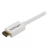 StarTech.com HD3MM5MW kábel High Speed HDMI CL3 na inštaláciu do steny, Ultra HD 4K x 2K, M/M, 5 m (16 ft), 30/32 AWG, pozlátené konektory, biely
