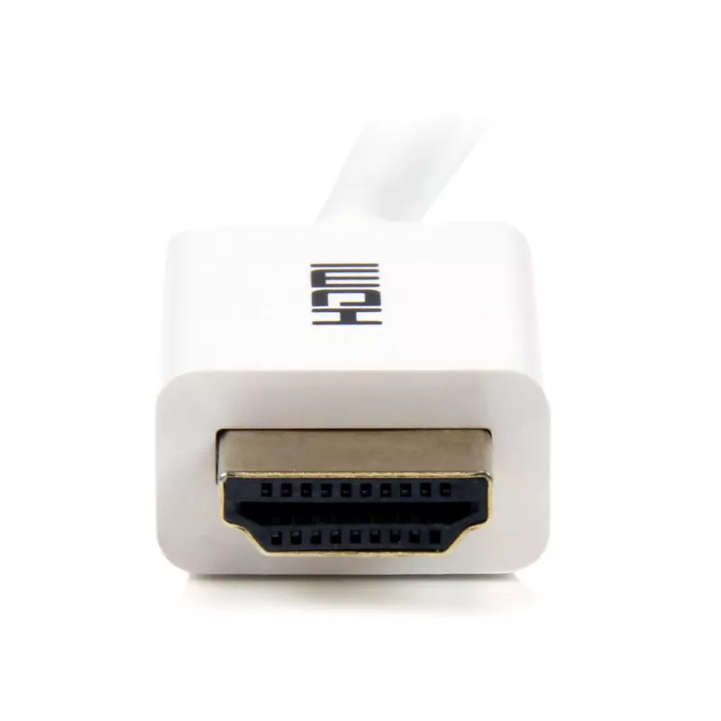 StarTech.com HD3MM5MW kábel High Speed HDMI CL3 na inštaláciu do steny, Ultra HD 4K x 2K, M/M, 5 m (16 ft), 30/32 AWG, pozlátené konektory, biely
