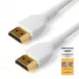 StarTech.com RHDMM2MPW Premium certifikovaný kábel High Speed HDMI 2.0 s Ethernetom, 4K 60 Hz, M/M, 2 m, aramidové vlákno, plášť z TPE, biely