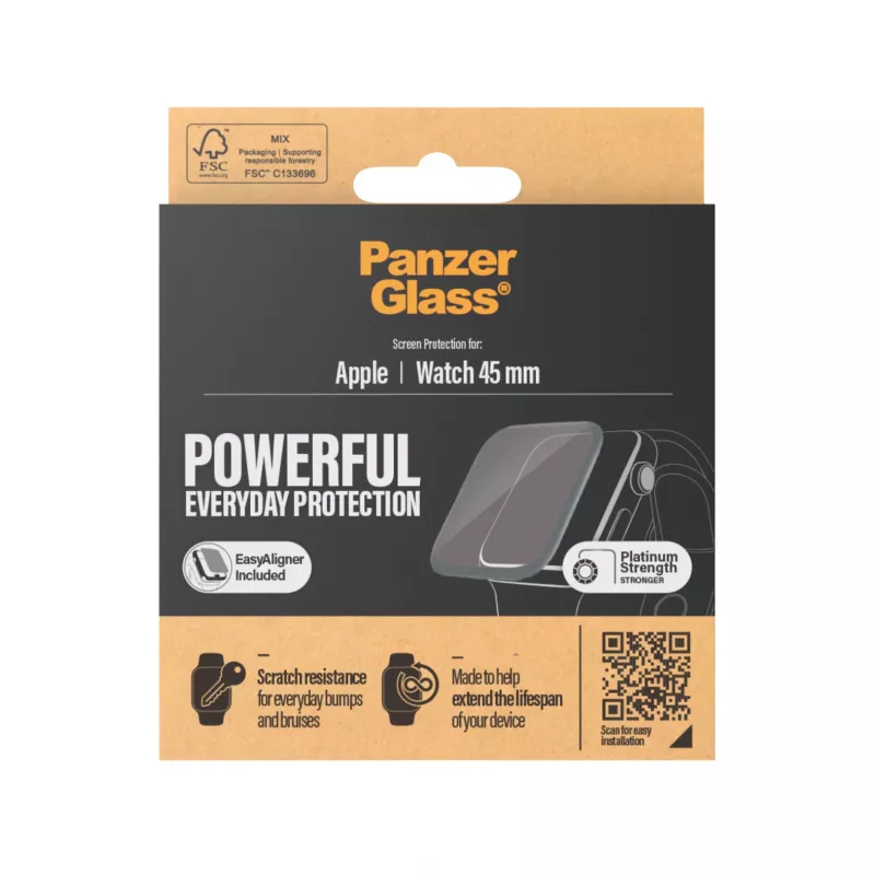 PanzerGlass ® Apple Watch Series 9 | 8 | 7 | 45mm | ochranné sklo displeja