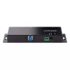 StarTech.com 4-portový priemyselný USB 3.0 5Gbps hub, robustný USB hub s ESD ochranou, DIN/stenová/stolová montáž USB-A hub, USB rozšírenie so zaisťovacími konektormi, Heavy Duty – TAA
