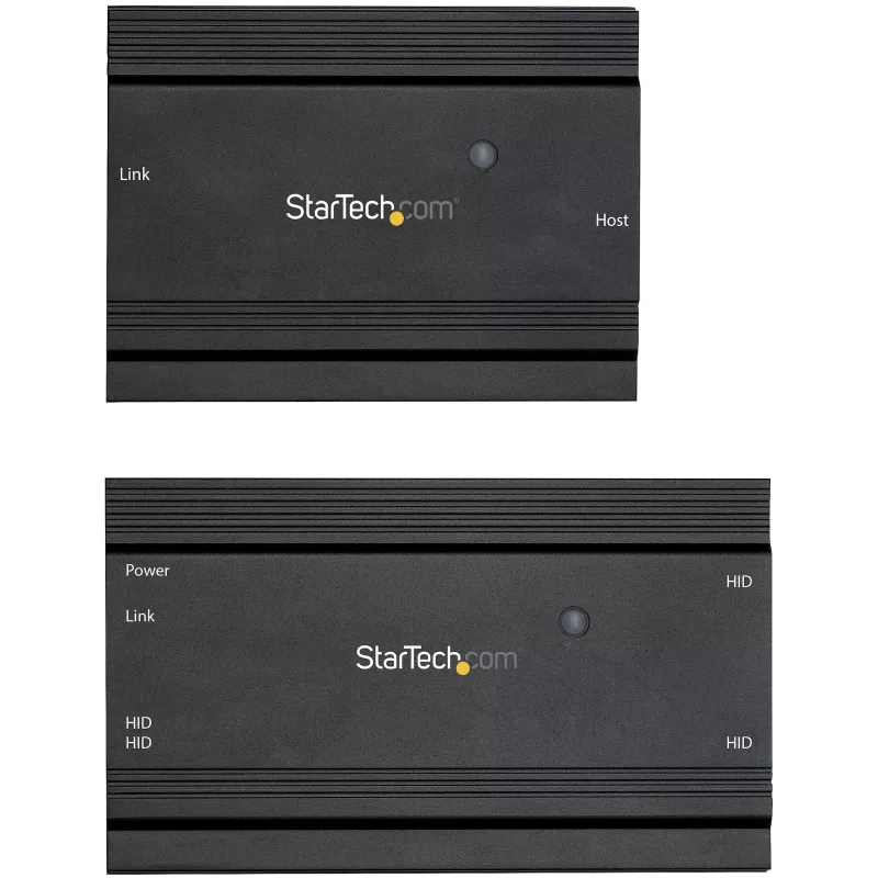 StarTech.com 4-portový USB 2.0 extender hub cez jeden CAT5e/CAT6 Ethernet kábel (RJ45) – 100m – USB extender hub adaptér kit – kovové puzdro – externé napájanie – 480 Mbit/s