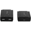 StarTech.com 4-portový USB 2.0 extender hub cez jeden CAT5e/CAT6 Ethernet kábel (RJ45) – 100m – USB extender hub adaptér kit – kovové puzdro – externé napájanie – 480 Mbit/s