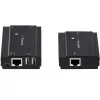 StarTech.com 4-portový USB 2.0 extender hub cez jeden CAT5e/CAT6 Ethernet kábel (RJ45) – 100m – USB extender hub adaptér kit – kovové puzdro – externé napájanie – 480 Mbit/s