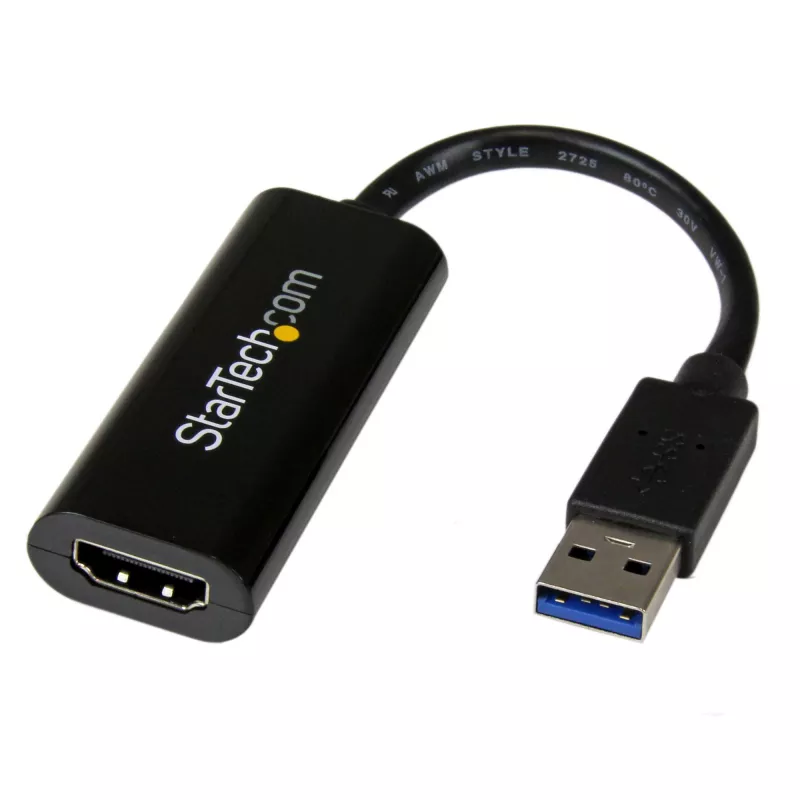StarTech.com USB 3.0 na HDMI adaptér, USB na HDMI monitor konvertor pre Windows, 1080P (bez podpory macOS/ChromeOS/Linux) – TAA