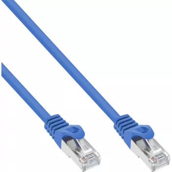 InLine patch kábel SF/UTP Cat.5e RJ-45 2m modrý