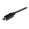 StarTech.com krátky Micro-USB kábel - M/M – 15 cm (6 palcov), 0,15 m, USB A, Micro-USB B, USB 2.0, konektor samec/konektor samec, čierny