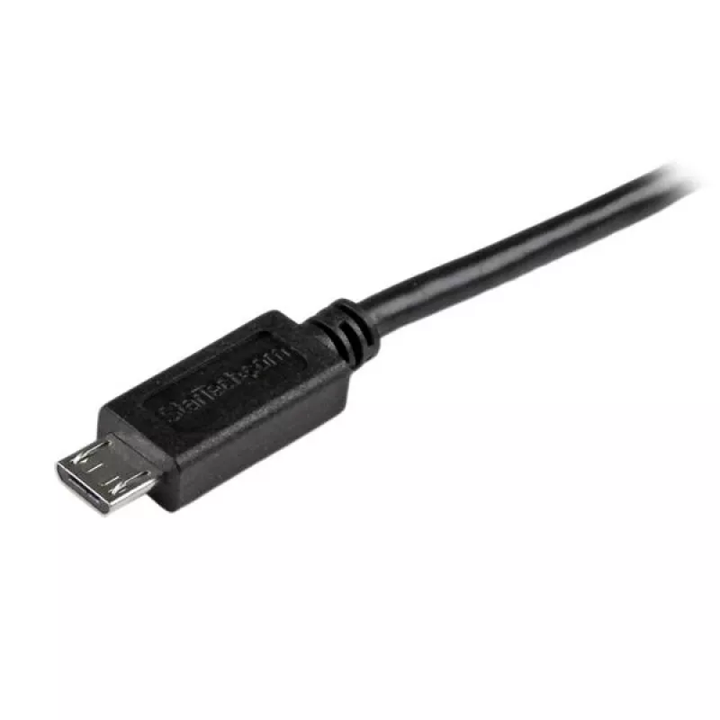 StarTech.com krátky Micro-USB kábel - M/M – 15 cm (6 palcov), 0,15 m, USB A, Micro-USB B, USB 2.0, konektor samec/konektor samec, čierny