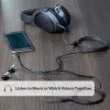 StarTech.com tenký stereo rozbočovací kábel – 3,5-mm konektor samec na 2x 3,5-mm konektor samica