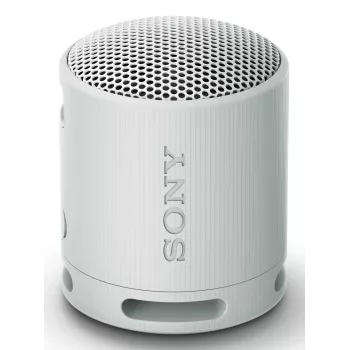 Sony SRS-XB100 – bezdrôtový Bluetooth reproduktor, prenosný, odolný IP67 vodotesný a prachotesný, 16 hodín batéria, ekologický, pre outdoor a cestovanie v svetlosivej