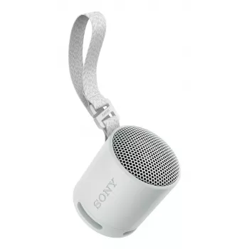Sony SRS-XB100 – bezdrôtový Bluetooth reproduktor, prenosný, odolný IP67 vodotesný a prachotesný, 16 hodín batéria, ekologický, pre outdoor a cestovanie v svetlosivej