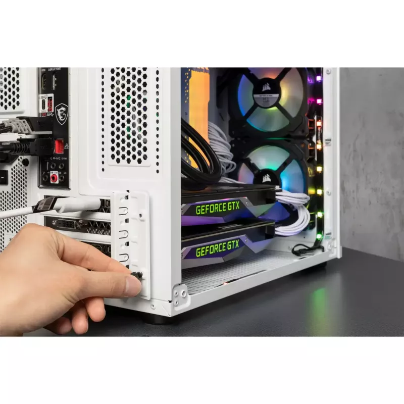Corsair Crystal 280X Micro ATX biela PC skriňa