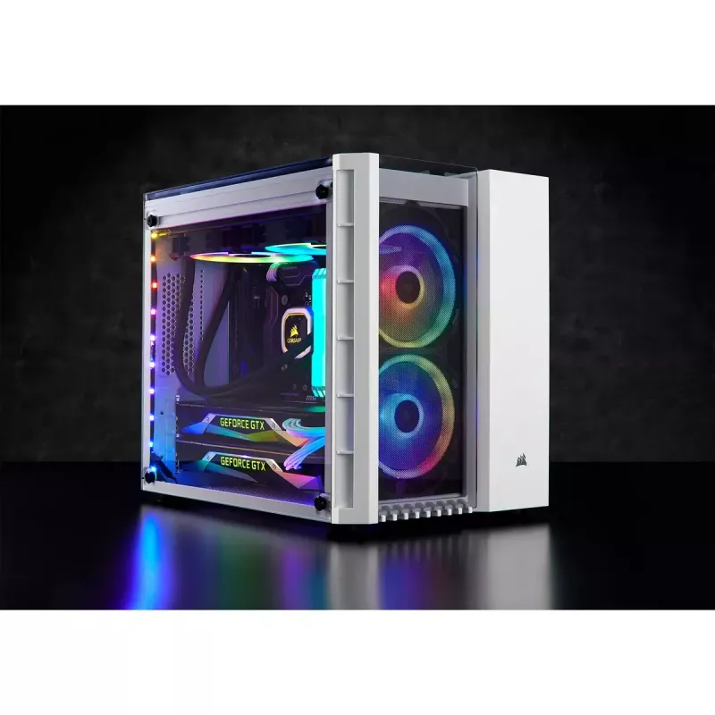 Corsair Crystal 280X Micro ATX biela PC skriňa