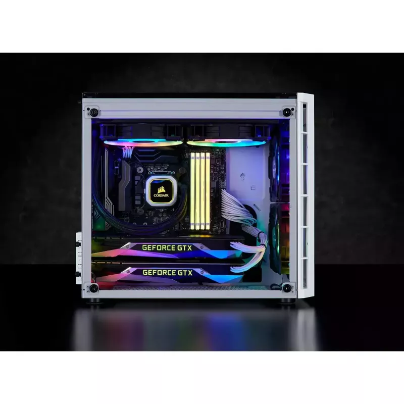 Corsair Crystal 280X Micro ATX biela PC skriňa