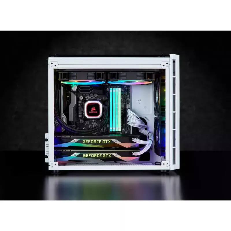 Corsair Crystal 280X Micro ATX biela PC skriňa