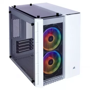 Corsair Crystal 280X Micro ATX biela PC skriňa