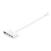 StarTech.com 3-portový USB-C hub s Gigabit Ethernet – USB-C na 3x USB-A – USB 3.0 hub – biely
