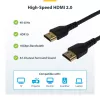 StarTech.com 0,9 m (3ft) tenký HDMI 2.0 kábel, flexibilný, Premium certifikovaný HDMI kábel s Ethernetom, UHD 4K 60Hz HDR10, robustný dizajn s aramidovým vláknom a TPE plášťom
