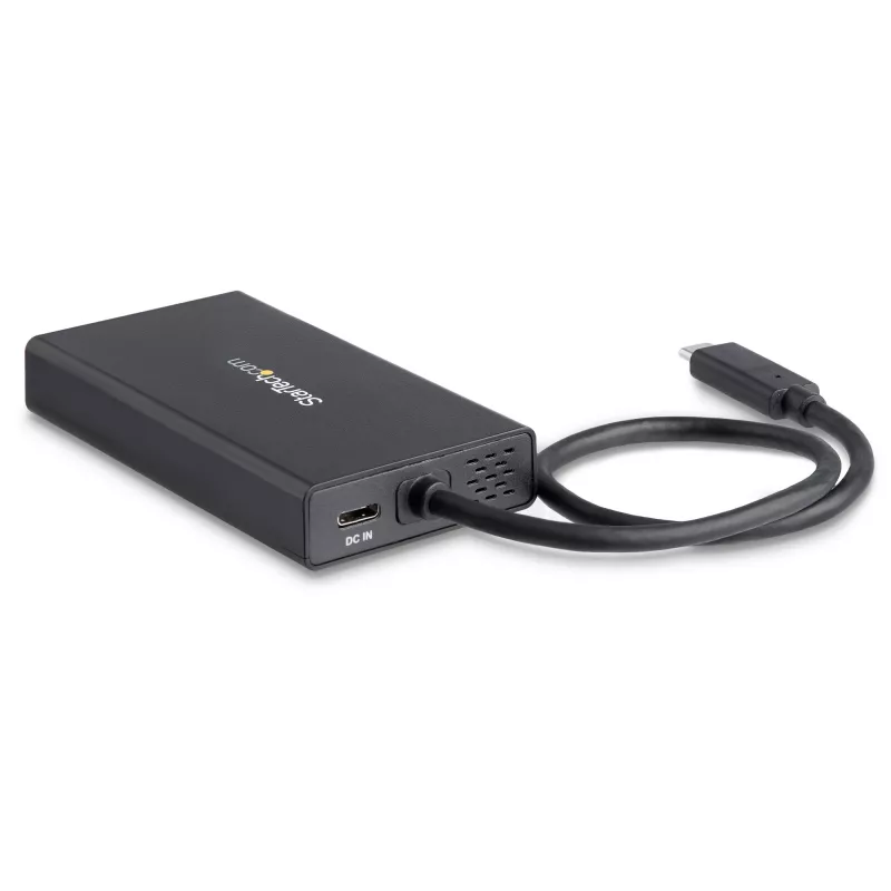 StarTech.com USB-C multiport adaptér – USB-C cestovná dokovacia stanica s 4K HDMI – 60 W Power Delivery Pass-Through, GbE, 2 porty USB-A 3.0 hub – prenosný mini USB Type-C dock pre notebooky