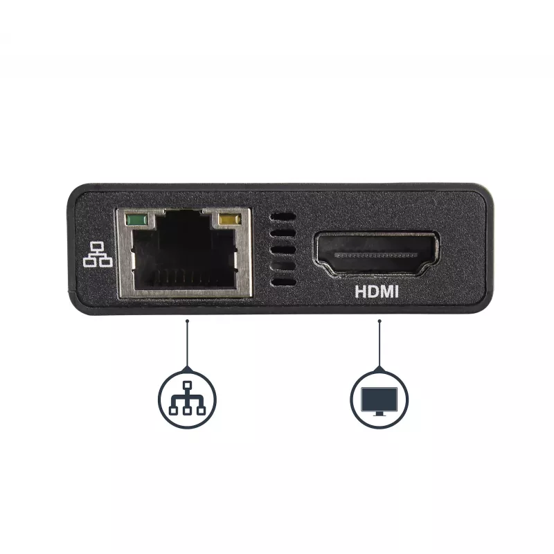 StarTech.com USB-C multiport adaptér – USB-C cestovná dokovacia stanica s 4K HDMI – 60 W Power Delivery Pass-Through, GbE, 2 porty USB-A 3.0 hub – prenosný mini USB Type-C dock pre notebooky