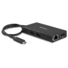 StarTech.com USB-C multiport adaptér – USB-C cestovná dokovacia stanica s 4K HDMI – 60 W Power Delivery Pass-Through, GbE, 2 porty USB-A 3.0 hub – prenosný mini USB Type-C dock pre notebooky